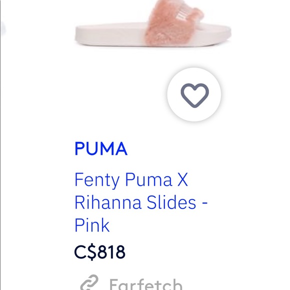 x Rihanna Leadcat Fenty Sandal in Shell - Picture 3 of 16